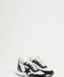 Scarpe Carla G | Sneakers In Pelle Con Stella Bianco