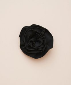 Accessori Carla G | Spilla A Forma Di Rosa In Crepe De Chine