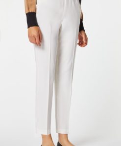 Abbigliamento Carla G | Pantalone Tailored In Gabardina Crepe Elasticizzata