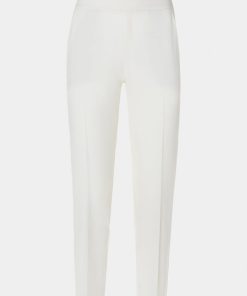 Abbigliamento Carla G | Pantalone Tailored In Gabardina Crepe Elasticizzata