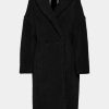 Abbigliamento Carla G | Cappotto Oversize In Ecoagnellino Con Maxi Collo Sciallato