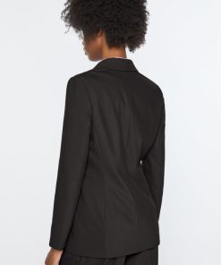 Abbigliamento Carla G | Blazer Doppiopetto Foderato In Gabardina Elasticizzata