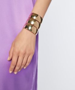 Accessori Carla G | Bracciale Alto A Fasce Oro